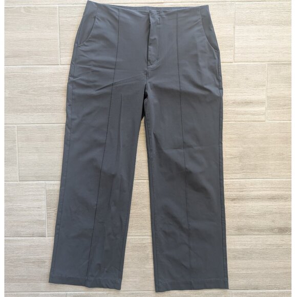 Vuori Womens Meta Wideleg Pant - Black - Picture 1 of 5